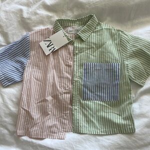 Zara girls cute button up